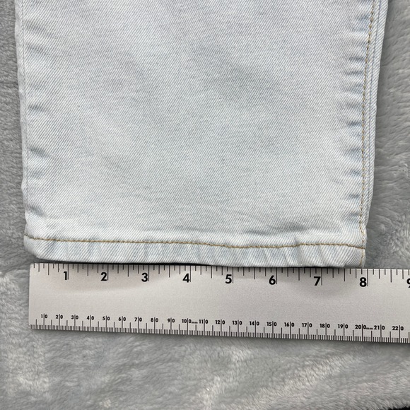 Levi's Jeans Women's Size 27x27 Blue Light Washed Ribcage Straight Ankle - Picture 10 of 10